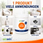 winwinCLEAN Reinigungsschaum 1kg – Kraftvoller WC- & Universalreiniger mit Orangenduft – Bild 6