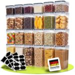 uandu Vorratsdosen 12er-Set mit Deckel – Luftdichte Aufbewahrungsboxen BPA-frei für Küche