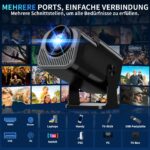 Nonete NT30 Mini Beamer 4K – tragbarer Projektor mit WiFi 6 & Bluetooth 5.2 – Bild 6