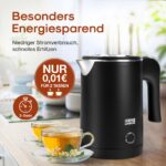 LEBENLANG Reise-Wasserkocher 0,5L Edelstahl – 600W Energiesparend für Unterwegs – Bild 4