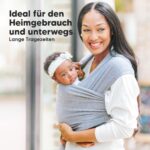 KeaBabies Babytrage ab Geburt – Ergonomisches Tragetuch für Neugeborene & Kleinkinder – Bild 7