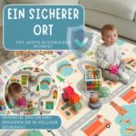 HuBorns Krabbelmatte Baby 200x180 cm – Faltbar, Wendbar & Wasserdicht mit CE Zertifikat – Bild 7
