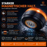 Safeglow® V16 Warnleuchte mit LED-Blitzlicht – EU-zugelassenes Notlicht für Auto & Motorrad – Bild 8