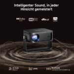 iSinbox 4K Smart Beamer mit Netflix – Autofokus & 6D Trapezkorrektur für Heimkino – Bild 4