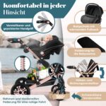 KESSER Loops 4 in 1 Kombikinderwagen – Komplettset von Geburt bis Kleinkindalter – Bild 7