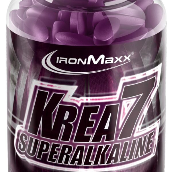IronMaxx Krea7 Superalkaline Kreatin Tabletten 180 Stk. – Hochdosiert für Muskelkraft