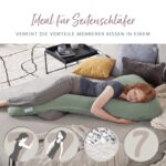 Theraline my7 Seitenschläferkissen – Ergonomisches Ganzkörperkissen mit integriertem Kopfkissen – Bild 6