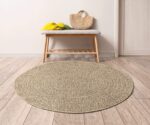 the carpet Kansas Outdoor Teppich Rund 120 cm – Wetterfest im Jute-Look für Balkon & Wohnzimmer – Bild 3