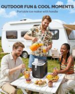 Silonn Mini Eiswürfelmaschine – 12 kg/Tag, Tragbar & Selbstreinigend – Bild 7