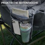 EVER ADVANCED Campingsofa 145cm – Faltbares 2-Sitzer Faltsofa 400kg belastbar – Bild 8