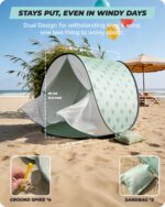 WEMOH Pop-Up Strandmuschel mit UPF 50+ – UV-Schutz Strandzelt für Babys & Kleinkinder – Bild 6