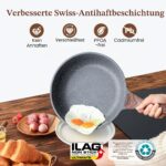 SENSARTE 28 cm Bratpfanne mit Schweizer Granit-Antihaftbeschichtung – Induktion & Gas – Bild 4