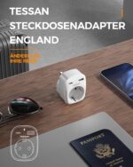 TESSAN 2er Pack Reiseadapter Typ G – 3 in 1 UK Stecker mit USB C & USB A für Grossbritannien – Bild 8