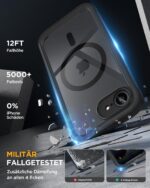 Miracase iPhone 16e/17e Hülle mit MagSafe – 360° Schutz mit integriertem Temperglas – Bild 4