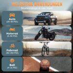 Kotopa Elektrische Luftpumpe 150 PSI – Akku Kompressor mit Powerbank für Auto, Fahrrad & Motorrad – Bild 4