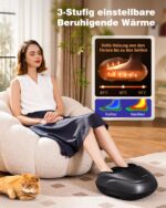 KNQZE Fussmagegerat mit Warmefunktion & Shiatsu – Elektische Fussmassage bis Schuhgrösse 47 – Bild 4