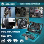 LIBRATON 78-teiliges Reifenreparaturset – Profi-Pannenhilfe für Auto, Motorrad & LKW – Bild 7