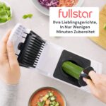 Fullstar PRO 4-in-1 Gemüseschneider – Multifunktionales Küchenwerkzeug mit Spiralschneider & Würfelfunktion – Bild 9