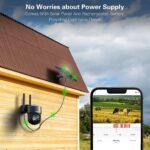 Xega 4G LTE Überwachungskamera Aussen Solar – 2K HD PTZ mit SIM-Karte, kabellos & WLAN-frei – Bild 3