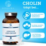 QIDOSHA CDP Cholin 250mg Kapseln – 180er Apothekerglas, vegan & deutsche Fertigung – Bild 5