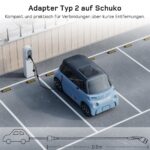 dé Typ-2-auf-Schuko Adapter 16A 0,6m – Schnelles Laden für Elektrofahrzeuge – Bild 5