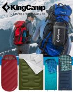 KingCamp Deckenschlafsack 220x75cm – 3-Jahreszeiten Camping Schlafsack koppelbar – Bild 8