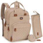 Dikaslon Wickelrucksack 42x20x30 cm mit Wickelauflage – Multifunktional für Eltern