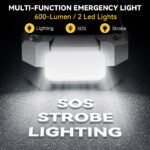 YUSMAN 8000A Starthilfe Powerbank mit 150PSI Kompressor – 4-in-1 Notfallset für Autos – Bild 5