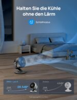 DREO Lynx S Smart Tischventilator 28dB – Leiser Luftzirkulator mit 21M Reichweite – Bild 3