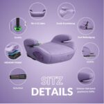 OWEN Sitzerhöhung Auto mit ISOFIX – ECE R129 geprüft für 15–36 kg | Lila – Bild 7