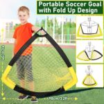 Happy Jump Pop-Up Fussballtor 152x110 cm – Faltbares Trainingstor für Garten & Familie – Bild 3