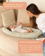 molis & co Babynest 90 x 50 cm – Bio-Baumwolle Oeko-TEX – Kuschelnest Neugeborene – Bild 3