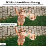 AOQEE 2K Überwachungskamera 2er Set – Aussen/Innen mit Farbnachtsicht & KI-Personenerkennung – Bild 3