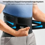 FREETOO Rückenstützgürtel Orthopädisch LWS – Atmungsaktive Lendenwirbelsäule Bandage für Herren & Damen – Bild 6