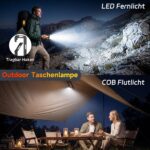 Daphomeu LED Werkstattlampe 2er Set – 1000 Lumen COB Inspektionsleuchte mit Magnetfuss – Bild 4