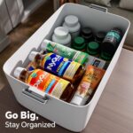 CTIME 3-stöckige Medizinbox mit Lederhenkel – Tragbarer Medizinorganizer für Zuhause & Reisen – Bild 7