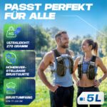 SASMO Sports Laufweste Damen & Herren – Ultraleicht, atmungsaktiv mit 8 Taschen – Bild 2