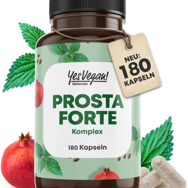 Prosta Forte Kapseln hochdosiert – 180 Stück mit Kürbiskern & Sägepalme für Männer