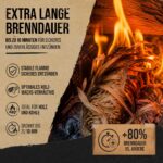 Flame Fox Anzündwolle 10kg – Öko-Holzwolle mit Wachs für Kamin & Grill – Bild 3