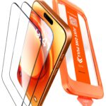 TORRAS Panzerglas für iPhone 17 Pro – 9H+ Härte mit automatischer Montage, 2 Stück