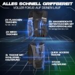 SASMO Sports Laufweste Damen & Herren – Ultraleicht, atmungsaktiv mit 8 Taschen – Bild 4