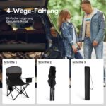 HIGH POINT SPORTS 2er Set Campingstuhl mit Kühlfach & Getränkehalter – bis 120 kg belastbar – Bild 9