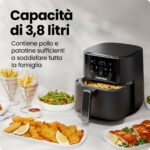 Chefman Heissluftfritteuse 3,75L mit Hi-Fry-Technologie – Kompakte Luftfritteuse mit Touch-Steuerung – Bild 4