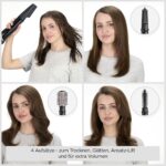 BaByliss Warmluftbürste AS200E mit Ionen-Technologie & 4 Aufsätzen – Föhnen, Glätten & Volumen für alle Haartypen – Bild 2
