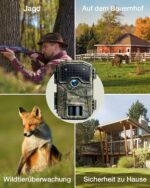 WOLFANG Wildkamera 48MP 4K mit 940nm Nachtsicht – IP66 Wasserdicht für Jagd & Sicherheit – Bild 5