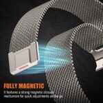 SOLOLUP Milanese Loop Magnetarmband für Apple Watch Ultra 3/2 – Edelstahl Mesh 24mm – Bild 4
