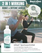 BactoDes® Sportwaschmittel Flüssigkonzentrat 2 x 1 Liter – Probiotische Tiefenreinigung – Bild 2