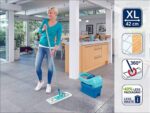 Leifheit Bodenwischer Profi XL Micro Duo – Rückenschonender Wischmop 146 cm mit Fussklick – Bild 5