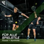 RYZE Pegasus Padelschläger 360g – Kohlefaser Racket mit Anti-Shock-Technologie – Bild 3