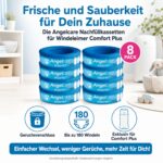 Angelcare 8er-Pack Nachfüllkassetten für Windeleimer Comfort Plus – Geruchsdicht – Bild 5